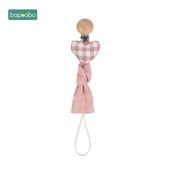 Bopoobo 1pc Baby Dummy Pacifier Chain Clip Cotton Cloth Plush Animal Toys Soother Nipples Holder Newborn Toy Feeding Accessories