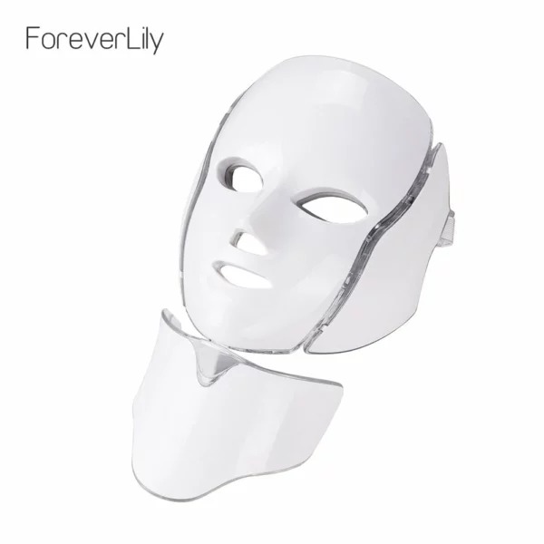 Air Bag-7 Colors Light LED Facial Mask With Neck Skin Rejuvenation Face Care Treatment Beauty Anti Acne Therapy Whitening