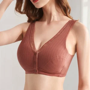 Pure Cotton Non-steel Ring Breathable Comfortable Large Size Bra