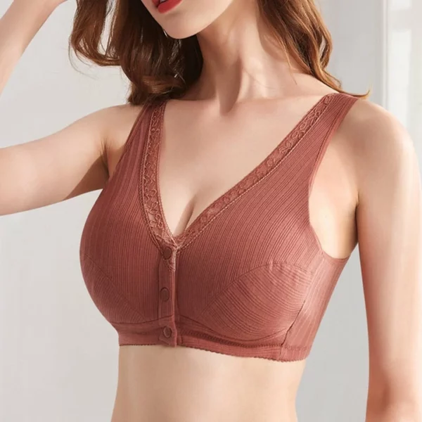 Pure Cotton Non-steel Ring Breathable Comfortable Large Size Bra