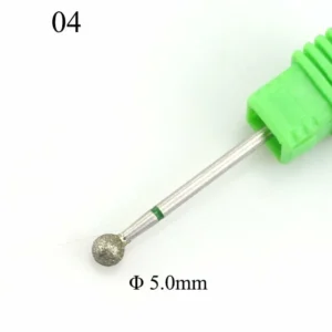 1Pc Diamond Nail Drill Ball Rotary Bit Eletric Milling Cutter Files 5.0mm Manicure Burr Cuticle Clean Polish Machine Accessory