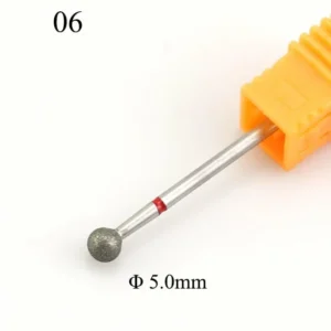 1Pc Diamond Nail Drill Ball Rotary Bit Eletric Milling Cutter Files 5.0mm Manicure Burr Cuticle Clean Polish Machine Accessory