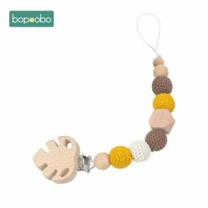 Bopoobo 1pc Baby Dummy Pacifier Chain Clip Cotton Cloth Plush Animal Toys Soother Nipples Holder Newborn Toy Feeding Accessories