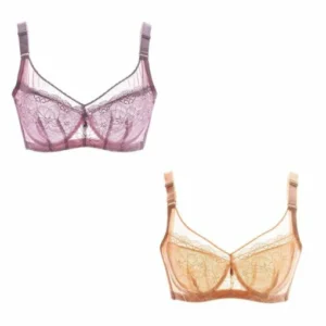 Women Ultra Thin Sexy Lace Push up Bra Plus Size BCD