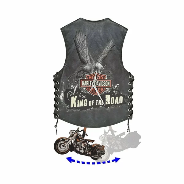 Harley Vest Wall Clock (Gifts for riders)