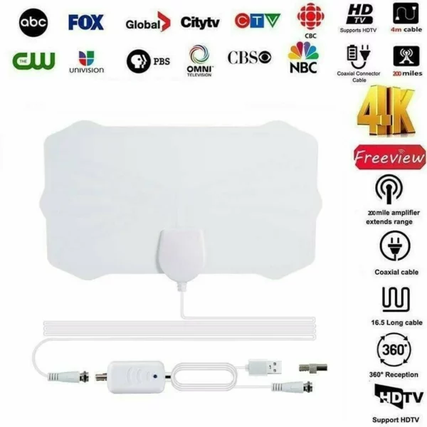 (50% OFF)HDTV CABLE ANTENNA 4K