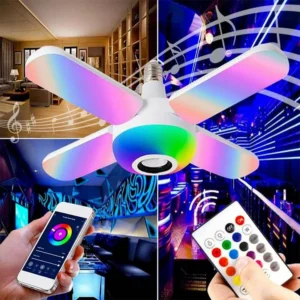 TuneGlow™ Smart 2-In-1 Color Changing LED Light With Wireless Bluetooth Speaker