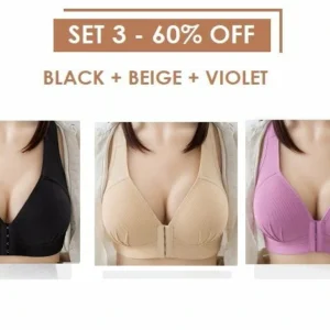 #1 Plus Size Sexy Push Up Bra Front Closure Solid Color Brassiere !!