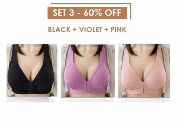 #1 Plus Size Sexy Push Up Bra Front Closure Solid Color Brassiere !!