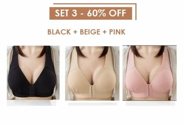 #1 Plus Size Sexy Push Up Bra Front Closure Solid Color Brassiere !!