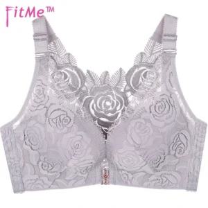 FITME®: ROSE EMBROIDERY FRONT CLOSURE WIREFREE BRA