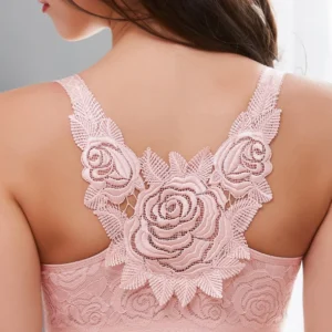 FITME®: ROSE EMBROIDERY FRONT CLOSURE WIREFREE BRA