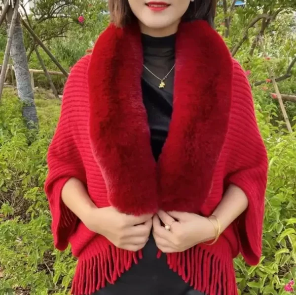 Variety Of Matching Trendy Plush Shawls