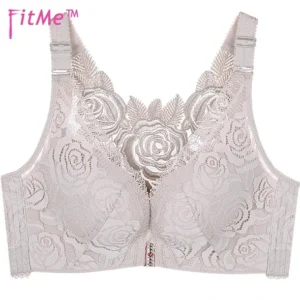 FITME®: ROSE EMBROIDERY FRONT CLOSURE WIREFREE BRA