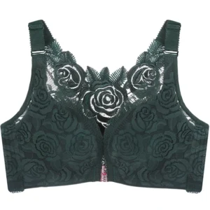 FITME®: ROSE EMBROIDERY FRONT CLOSURE WIREFREE BRA