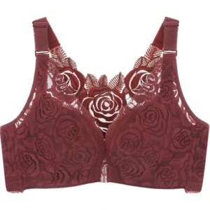 FITME®: ROSE EMBROIDERY FRONT CLOSURE WIREFREE BRA