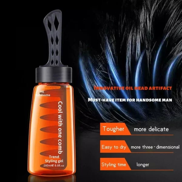 2-In-1 Hair Gel With Comb 280ml