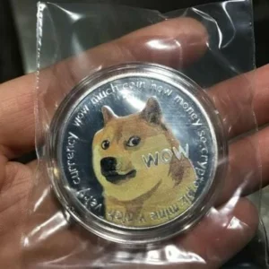 DOGECOIN UV COLOR PRINTING DOGECOIN NEW COMMEMORATIVE COIN