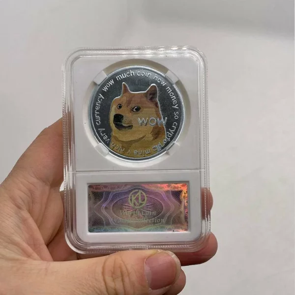 DOGECOIN UV COLOR PRINTING DOGECOIN NEW COMMEMORATIVE COIN