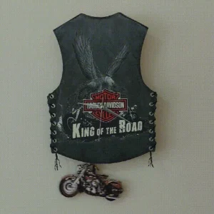 Harley Vest Wall Clock (Gifts for riders)