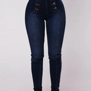 🔥Last day 50% OFF🔥 Double Breasted High Waist Skinny Jeans