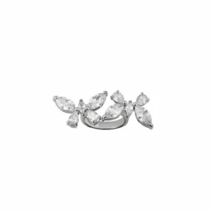 S925 Silver Butterfly Ring Series Micro-Inlaid Zircon