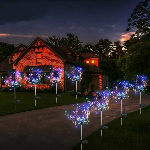 Buy Now 49% OFF--Waterproof Solar Garden Fireworks Lamp