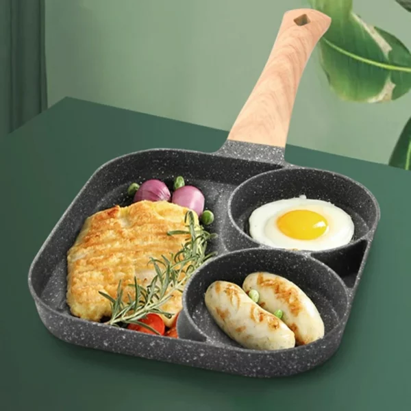 (🔥 HOT SALE🔥)2 Hole Non-stick Frying Pan For Burger Eggs Ham — Cooking Breakfast