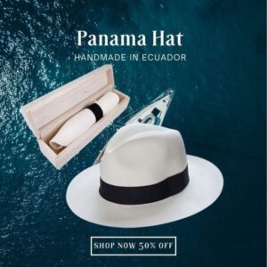 🌿Classic Panama Hat-Handmade In Ecuador