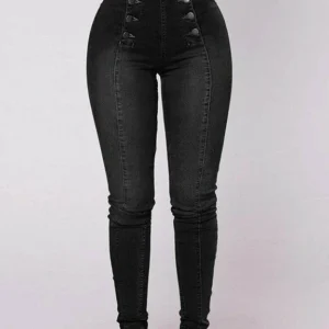 🔥Last day 50% OFF🔥 Double Breasted High Waist Skinny Jeans