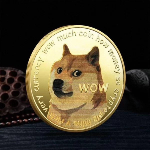 DOGECOIN UV COLOR PRINTING DOGECOIN NEW COMMEMORATIVE COIN