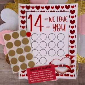 Valentine Scratch Off Print - 14 Things I Love About You.😍Buy 3 Get 1 Free