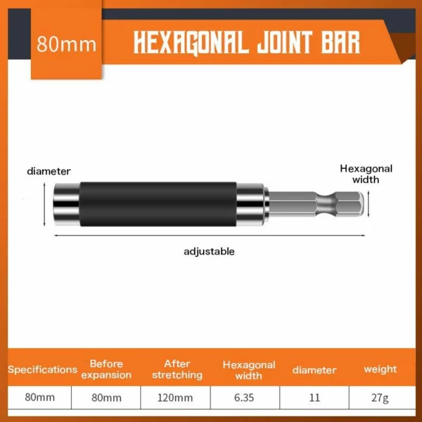 TELESCOPIC HEXAGONAL JOINT BAR