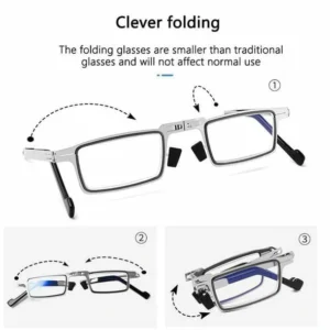 Visionary™: Ultralight Titanium Screwless Foldable Reading Glasses - 2022 Hot Sell 🔥