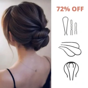 Cecillia™ - Messy Updo Low Bun Wedding Hairstyle