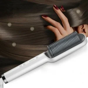 2-in-1 Professional Electric Hair Straightener & Curl Styler Comb