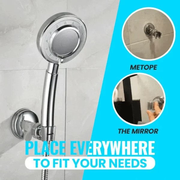 Removable Hands-Free Shower Head Fixation