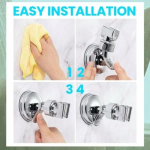 Removable Hands-Free Shower Head Fixation