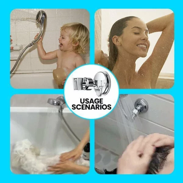 Removable Hands-Free Shower Head Fixation