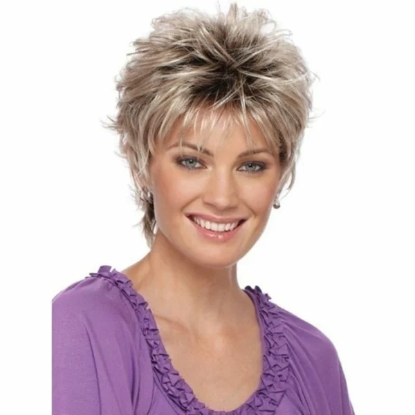 New Wig Women's Gradient Short Curly Hair