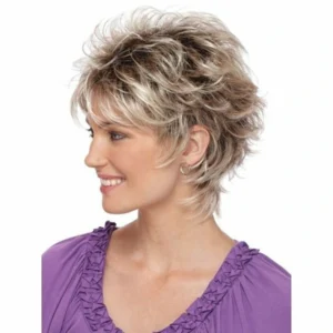 New Wig Women's Gradient Short Curly Hair