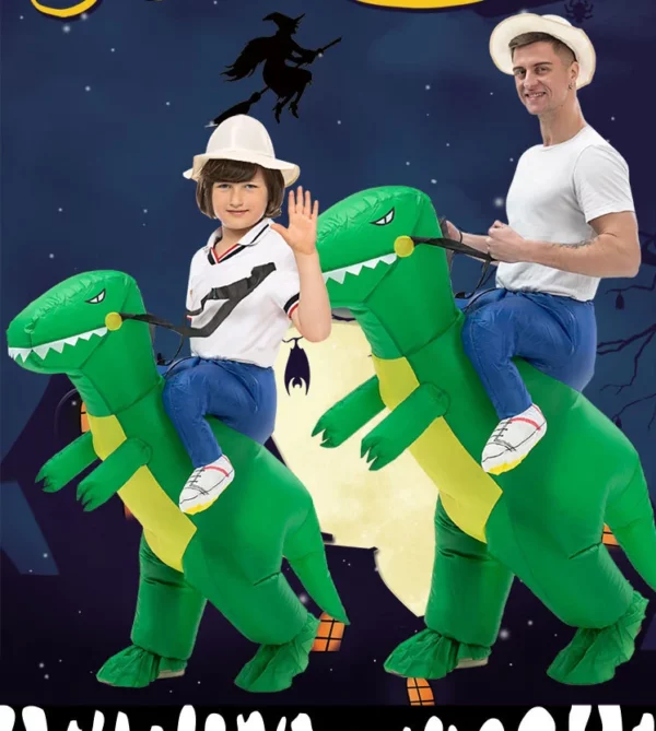 🦖🦖3D Ride Inflatable Dinosaur Costume