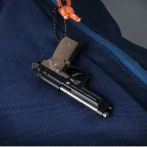 【Favorite Gifts for Men and Boys】Miniature key chain Beretta Toy Pistol