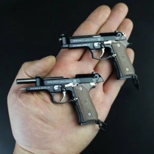 【Favorite Gifts for Men and Boys】Miniature key chain Beretta Toy Pistol