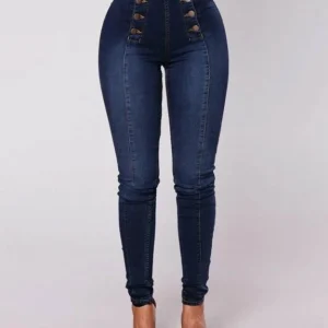 🔥Last day 50% OFF🔥 Double Breasted High Waist Skinny Jeans