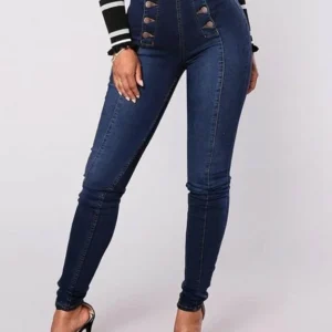 🔥Last day 50% OFF🔥 Double Breasted High Waist Skinny Jeans