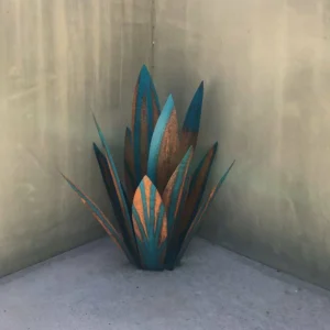 HandMade Painted Metal Century Plant