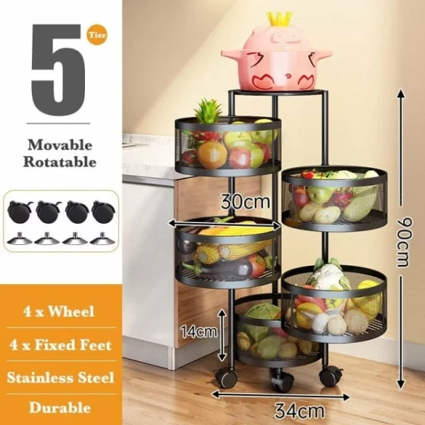 Multifunctional Household Kitchen Shelf