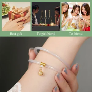 1 PAIR JINGLE FINE JADE BANGLE BRACELETS