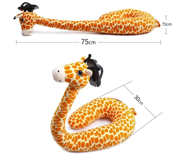 The second generation lazy cartoon U-shaped pillow & mobile phone holder neck support